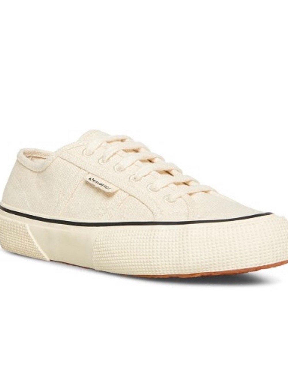 Superga Men’s 2750 Canvas Sneaker in Natural/Cream